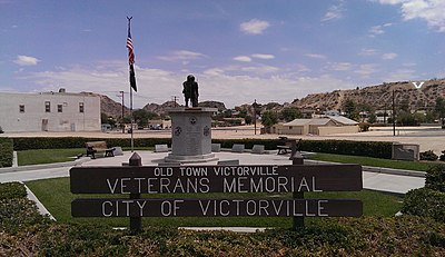 What is the population of Victorville, California as of the 2020 census?