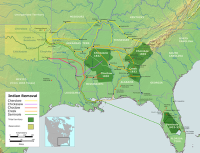 What happened to the Cherokee Nation in 1907?