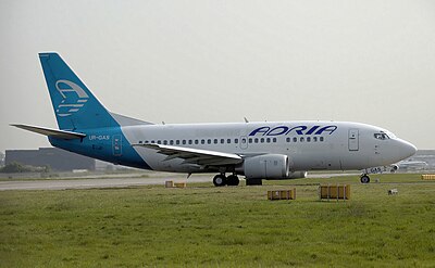 What type of aircraft did Adria Airways primarily operate?