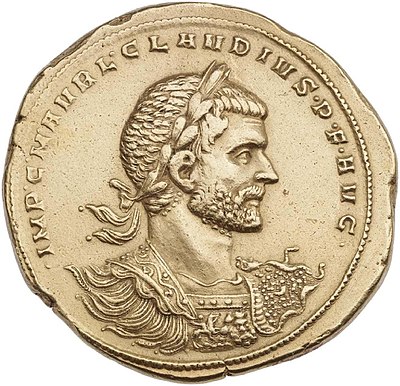 Which Roman coin was minted during Claudius Gothicus' reign?