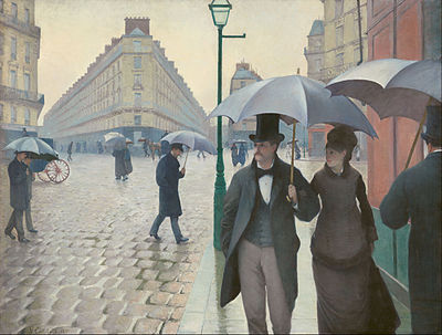Which city inspired much of Caillebotte's artwork?