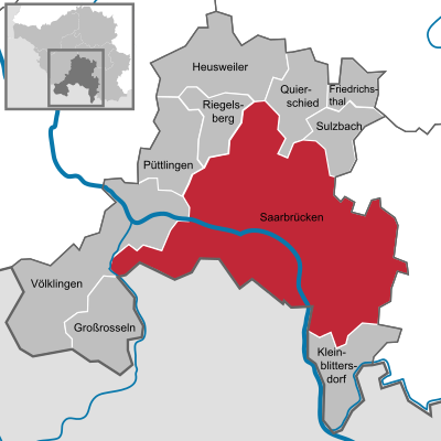 What is the population of Saarbrücken?