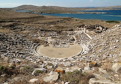 Which period of history is most represented in the archaeological findings on Delos?