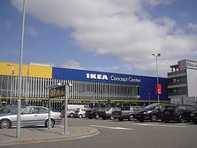 What type of wood is most commonly used in IKEA furniture?