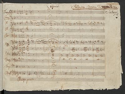 Besides Vienna, where did Salieri write works for opera houses?