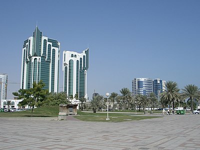What is the nickname of Doha's waterfront promenade?