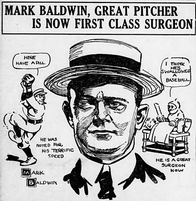 Besides baseball, what profession did Mark Baldwin pursue?