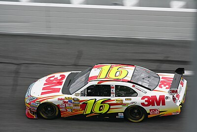 What number car did Biffle drive for Roush in the NASCAR Sprint Cup Series?