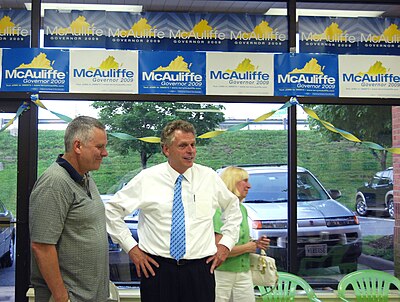What was a major legislative goal of McAuliffe's that was passed later?