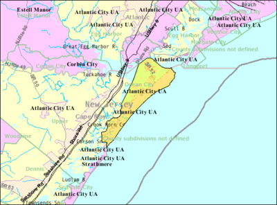 [url class="tippy_vc" href="#3252759"]Somers Point[/url] occupies an area of 13.55 square kilometre. What is the area occupied by Ocean City?