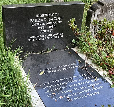 When Farzad Bazoft died?