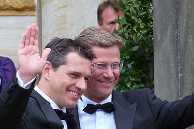 When did Guido Westerwelle step down as leader of the FDP?