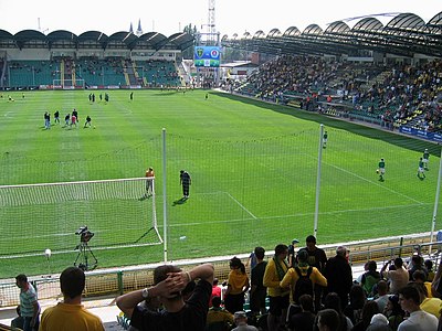 What is the name of MŠK Žilina's home stadium?