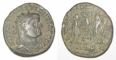 Who did Diocletian appoint as co-emperor in 286?