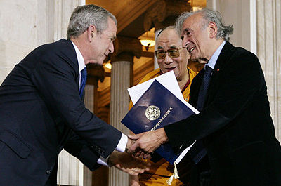 Which language did Elie Wiesel primarily write in?