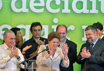 Who did Dilma Rousseff beat in the 2010 presidential election run-off?
