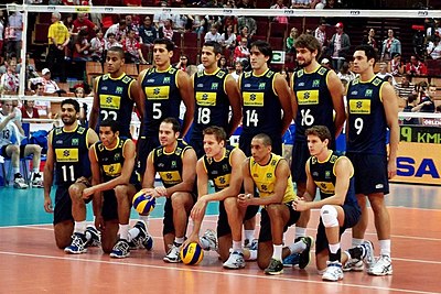 What is the highest ranking the Brazil men's national volleyball team has achieved in the FIVB World Rankings?