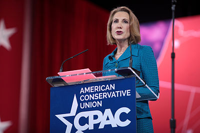 Who did Carly Fiorina endorse in the 2020 presidential campaign?