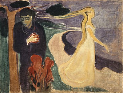Which dramatist did Munch meet, and also paint while in Berlin?