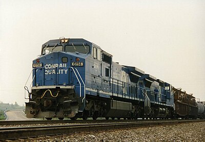 When did CSX and Norfolk Southern begin operating their respective portions of Conrail?