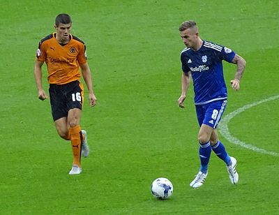 As of 2023, how many games has Coady played for Wolverhampton?
