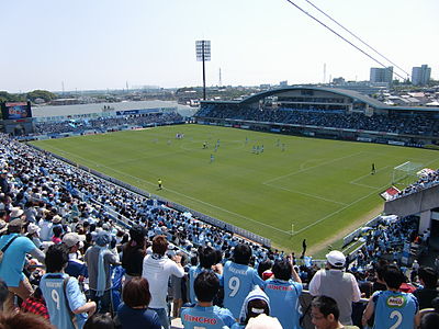 What is the capacity of Júbilo Iwata's home stadium, Yamaha Stadium?