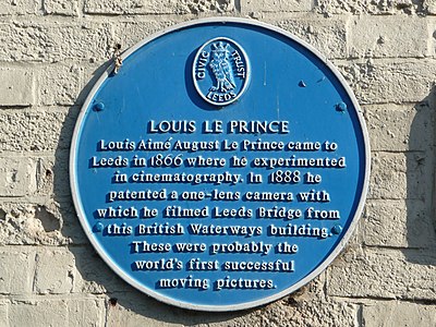What did Louis Le Prince film in October 1888?