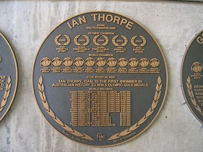 How many individual long-course world records has Ian Thorpe set?