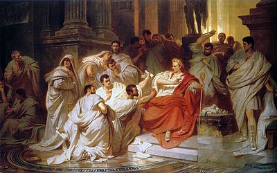 What is Julius Caesar's place of residence?