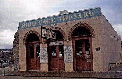 What was the name of Theater and brothel in Tombstone?