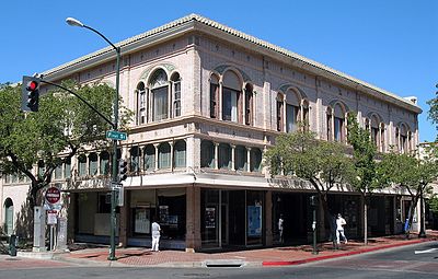 Which historic landmark is located in downtown Napa, California?