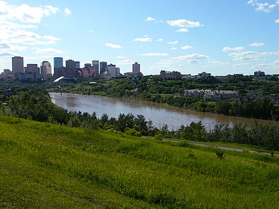 What are the twin cities of Edmonton?