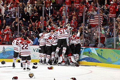In which sport did Canada win its first gold medal at the 2010 Winter Olympics?