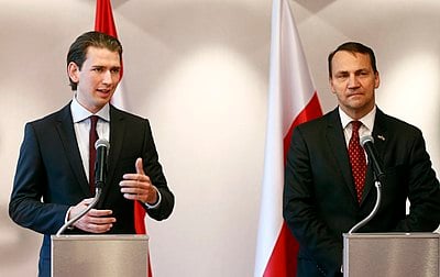 What position did Radosław Sikorski hold before becoming the Minister of Foreign Affairs of Poland?