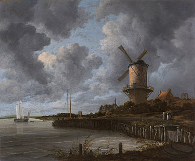 What was the main subject of Ruisdael's paintings?