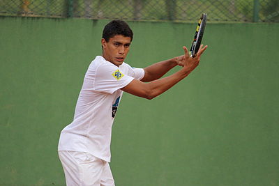 Who did Thiago Monteiro defeat in the first round of ATP 250 São Paulo?