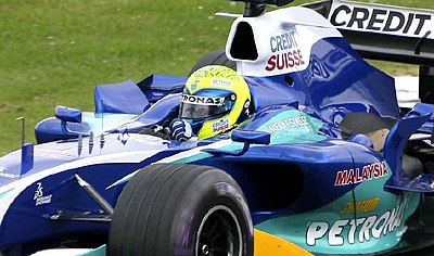 Which team did Felipe Massa first race for in Formula One?