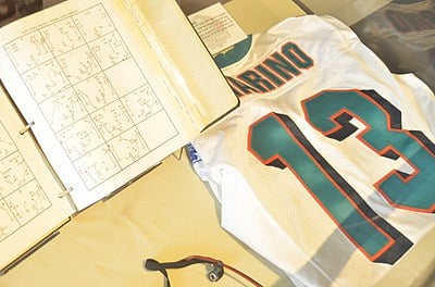 How many 300-yard passing games did Marino complete in his MVP season?