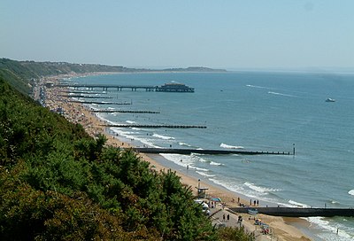 What is the area occupied by Bournemouth?