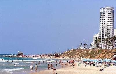 What is the elevation above sea level of Bat Yam?