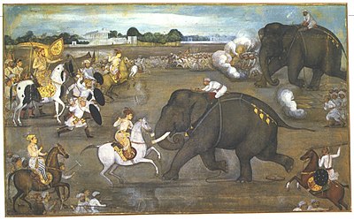 Which battle in 1658 cemented Aurangzeb's sovereignty?