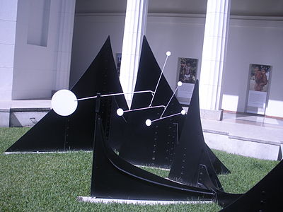 What is the nature of Calder's kinetic sculptures?