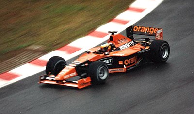 What year did Pedro de la Rosa achieve his first podium in Formula One?