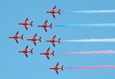 How many shows did the Red Arrows perform in their first season?