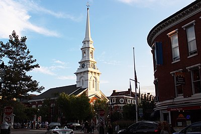 What is the name of the park located in downtown Portsmouth?