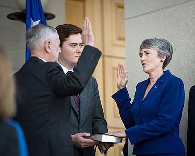 What role did Heather Wilson serve from 2017 to 2019?