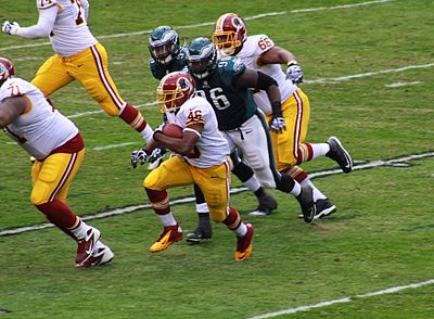 Did Alfred Morris play for the Washington Redskins for more than 4 seasons?