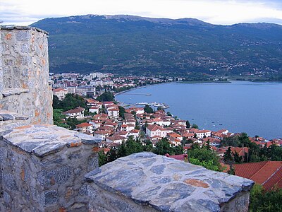 What is Ohrid's rank in terms of city size in North Macedonia?