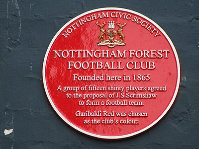 What are two of the official colors of Nottingham Forest F.C.?[br](Select 2 answers)