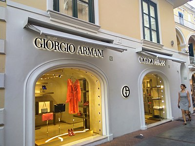 Armani Exchange and Armani Jeans are subsidiaries of Armani. Can you name another subsidiary of Armani?